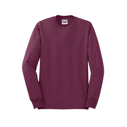 Custom Embroidered JERZEES® - Dri-Power® 50/50 Cotton/Poly Long Sleeve T-Shirt - 29LS