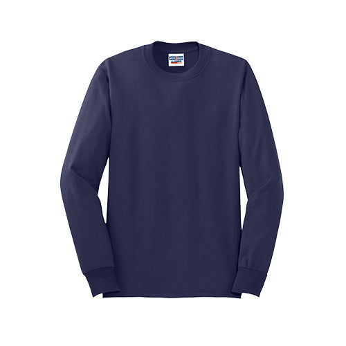 Custom Embroidered JERZEES® - Dri-Power® 50/50 Cotton/Poly Long Sleeve T-Shirt - 29LS