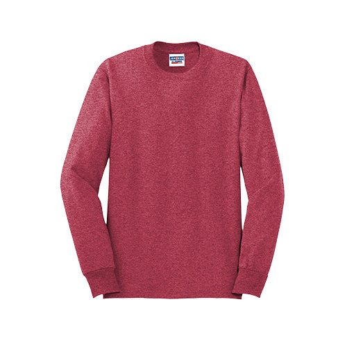 Custom Embroidered JERZEES® - Dri-Power® 50/50 Cotton/Poly Long Sleeve T-Shirt - 29LS