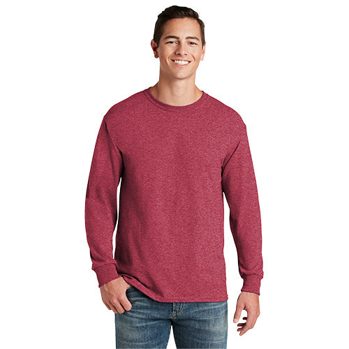 Custom Embroidered JERZEES® - Dri-Power® 50/50 Cotton/Poly Long Sleeve T-Shirt - 29LS