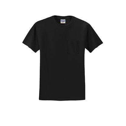 Custom Embroidered JERZEES® - Dri-Power® 50/50 Cotton/Poly Pocket T-Shirt - 29MP
