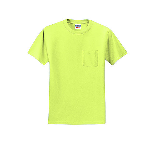 Custom Embroidered JERZEES® - Dri-Power® 50/50 Cotton/Poly Pocket T-Shirt - 29MP