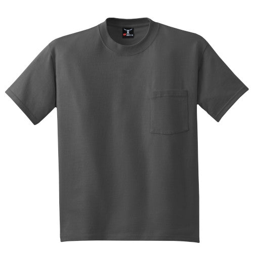 Custom Embroidered Hanes® Beefy-T® 100% Cotton  Pocket T-Shirt - 5190