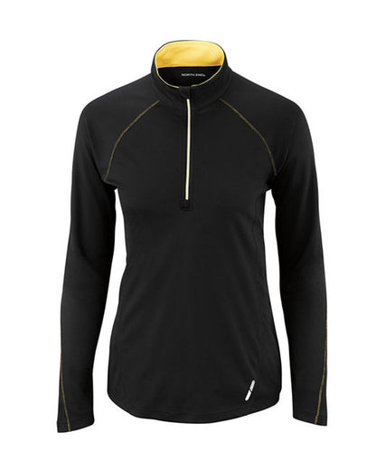 Custom Embroidered North End Ladies' Radar Quarter-Zip Performance Long-Sleeve Top - 78187