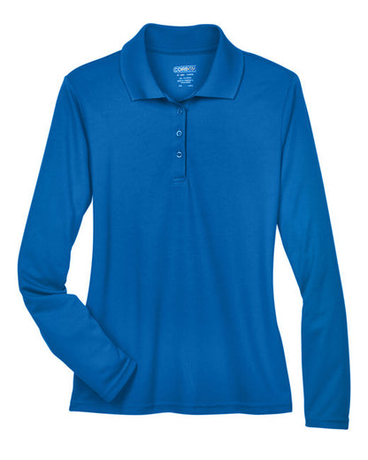 Custom Embroidered CORE365 Ladies' Pinnacle Performance Long-Sleeve Piqué Polo - 78192