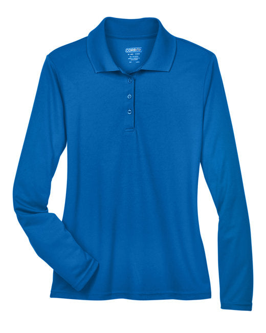 Custom Embroidered CORE365 Ladies' Pinnacle Performance Long-Sleeve Piqué Polo - 78192