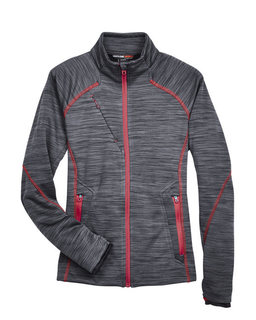 Custom Embroidered North End Ladies' Flux Mélange Bonded Fleece Jacket - 78697