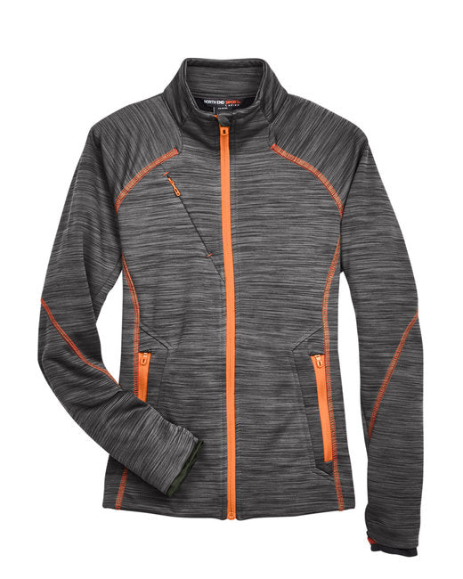 Custom Embroidered North End Ladies' Flux Mélange Bonded Fleece Jacket - 78697