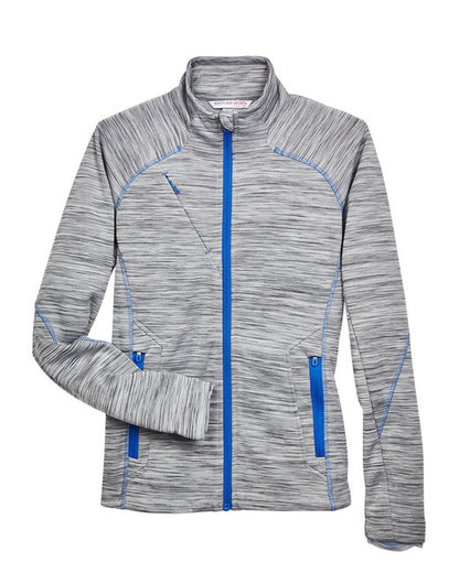 Custom Embroidered North End Ladies' Flux Mélange Bonded Fleece Jacket - 78697