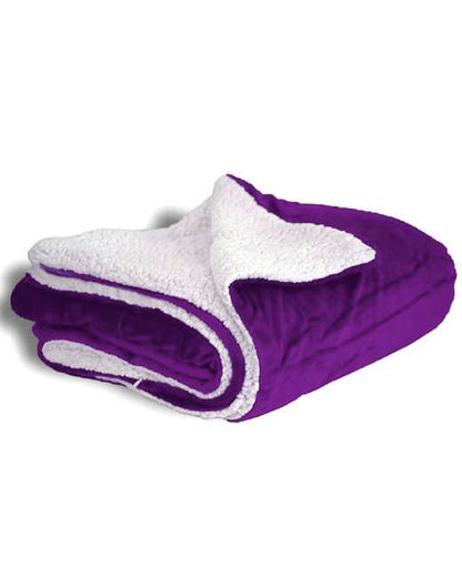 Custom Embroidered Alpine Fleece Micro Mink Sherpa Blanket - AB8712