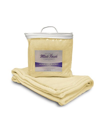 Custom Embroidered Alpine Fleece Mink Touch Luxury Baby Blanket - AB8722
