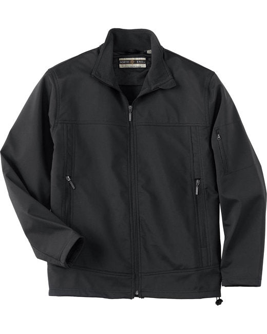 Custom Embroidered North End Men's Three-Layer Fleece Bonded Performance Soft Shell Jacket - 88099