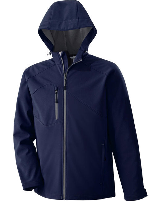 Custom Embroidered North End Men's Prospect Two-Layer Fleece Bonded Soft Shell Hooded Jacket - 88166