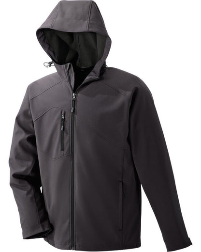 Custom Embroidered North End Men's Prospect Two-Layer Fleece Bonded Soft Shell Hooded Jacket - 88166