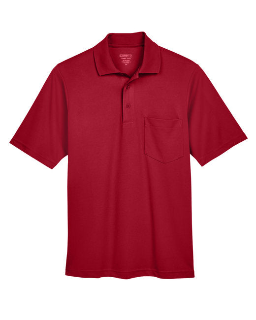Custom Embroidered CORE365 Men's Origin Performance Piqué Polo with Pocket - AB88181P