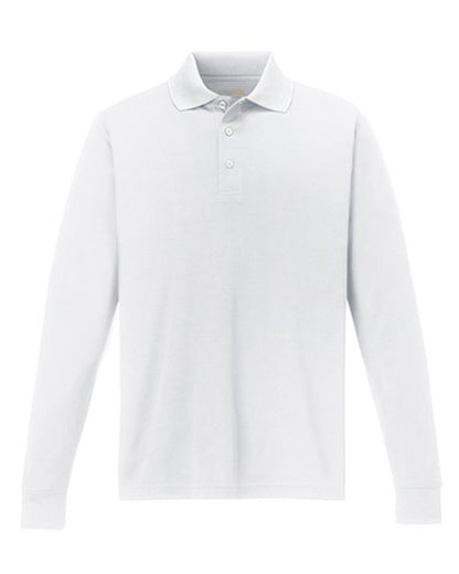 Custom Embroidered CORE365 Men's Pinnacle Performance Long-Sleeve Piqué Polo - 88192