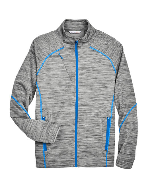 Custom Embroidered North End Men's Flux Mélange Bonded Fleece Jacket - 88697