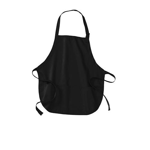 Custom Embroidered Port Authority® Medium-Length Apron with Pouch Pockets - A510