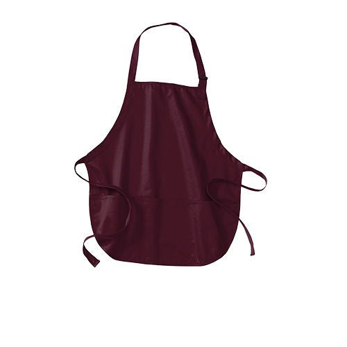 Custom Embroidered Port Authority® Medium-Length Apron with Pouch Pockets - A510