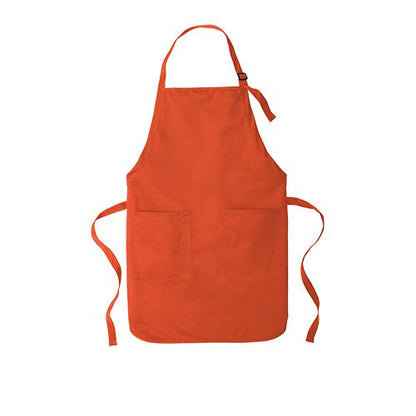 Custom Embroidered Port Authority® Full-Length Two-Pocket Bib Apron - A600