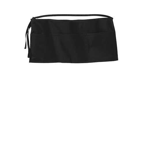 Custom Embroidered Port Authority® Easy Care Reversible Waist Apron with Stain Release - A707 (2 Logos)