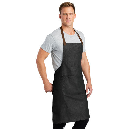 Custom EmbroideredPort Authority ® Market Full-Length Bib Apron - A800