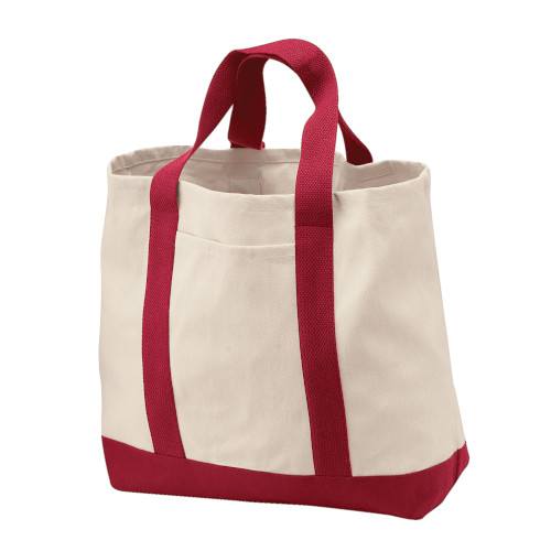 Custom Embroidered Port Authority® - Ideal Twill Two-Tone Shopping Tote - B400