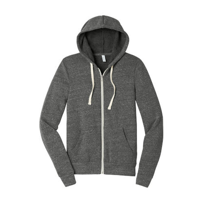 Custom Embroidered BELLA+CANVAS ® Unisex Triblend Sponge Fleece Full-Zip Hoodie - BC3909