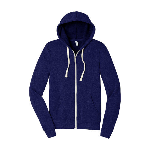 Custom Embroidered BELLA+CANVAS ® Unisex Triblend Sponge Fleece Full-Zip Hoodie - BC3909