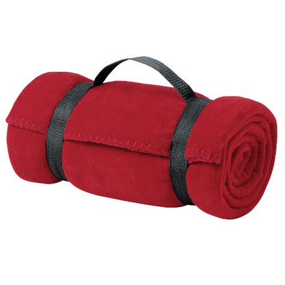 Custom Embroidered Port Authority® - Value Fleece Blanket with Strap - BP10