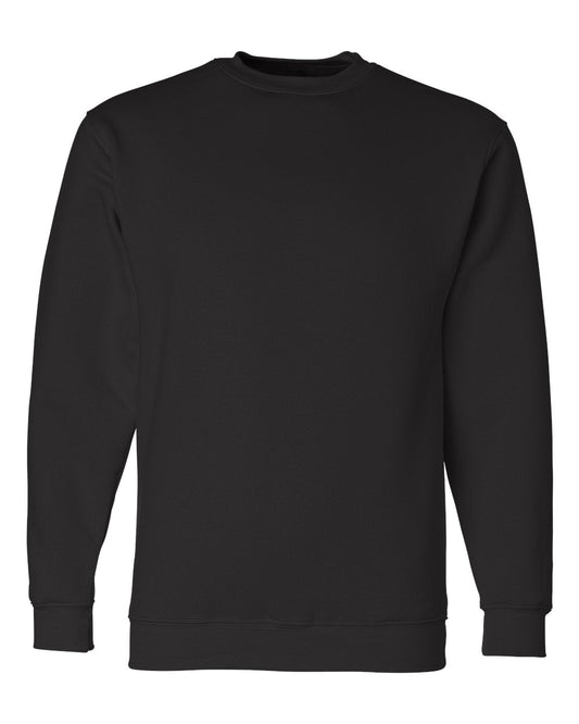 Custom Embroidered Bayside Adult 9.5 oz., 80/20 Heavyweight Crewneck Sweatshirt - 1102