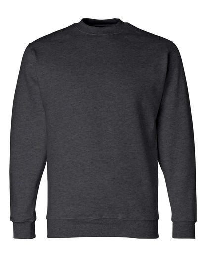 Custom Embroidered Bayside Adult 9.5 oz., 80/20 Heavyweight Crewneck Sweatshirt - 1102