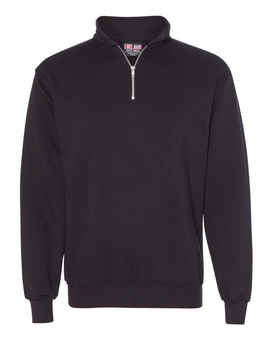 Custom Embroidered Bayside - USA-Made Quarter-Zip Pullover Sweatshirt - AB920