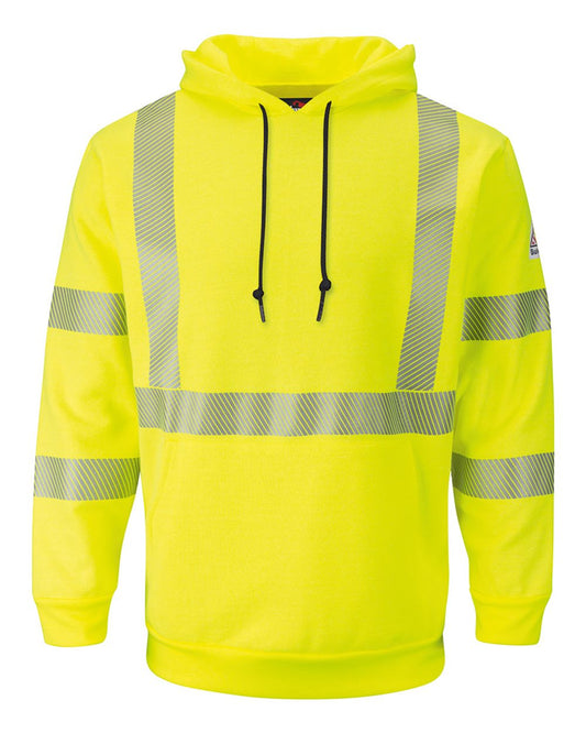 Custom Embroidered Bulwark - Hi-Visibility Pullover Hooded Fleece Sweatshirt - SMH4