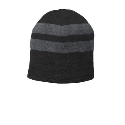 Custom Embroidered Port & Company® Fleece-Lined Striped Beanie Cap - C922