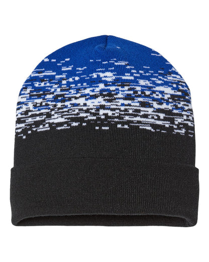 Custom Embroidered CAP AMERICA - USA-Made Static Cuffed Beanie