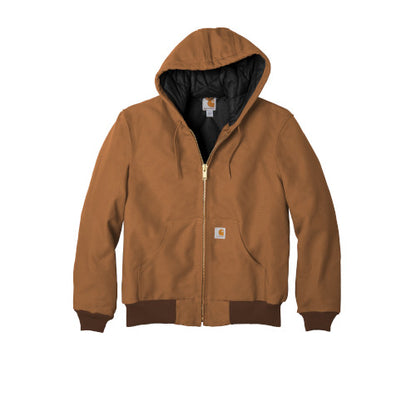 Custom Embroidered Carhartt ® Flannel-Lined Active Duck Jac - CTSJ140