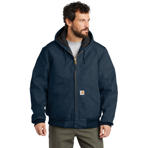 Custom Embroidered Carhartt ® Flannel-Lined Active Duck Jac - CTSJ140