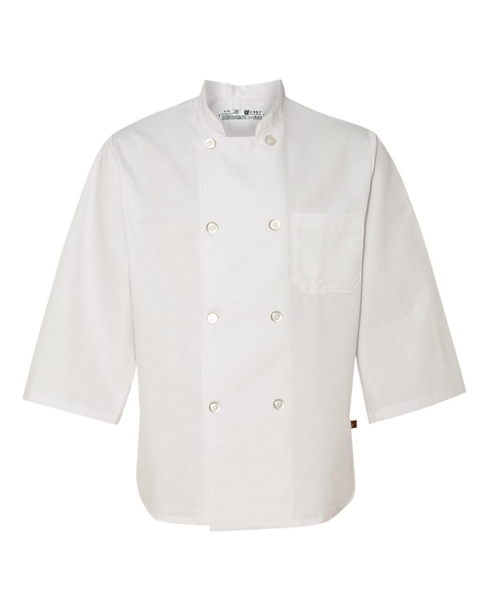 Custom Embroidered Chef Designs - Three-Quarter Sleeve Chef Coat