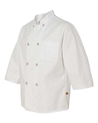 Custom Embroidered Chef Designs - Three-Quarter Sleeve Chef Coat
