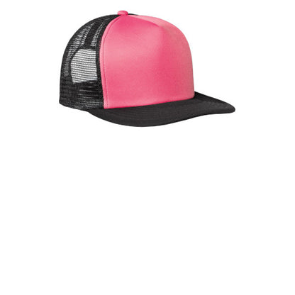 Custom Embroidered District® Flat Bill Snapback Trucker Cap - DT624