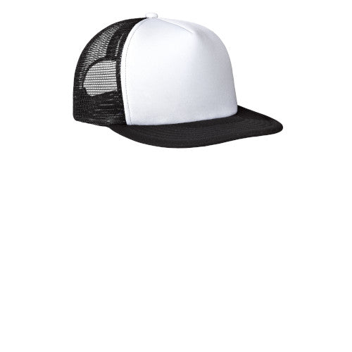 Custom Embroidered District® Flat Bill Snapback Trucker Cap - DT624