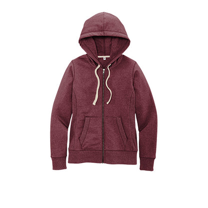 Custom Embroidered District® Women's Re-Fleece™ Full-Zip Hoodie - DT8103