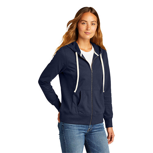 Custom Embroidered District® Women's Re-Fleece™ Full-Zip Hoodie - DT8103
