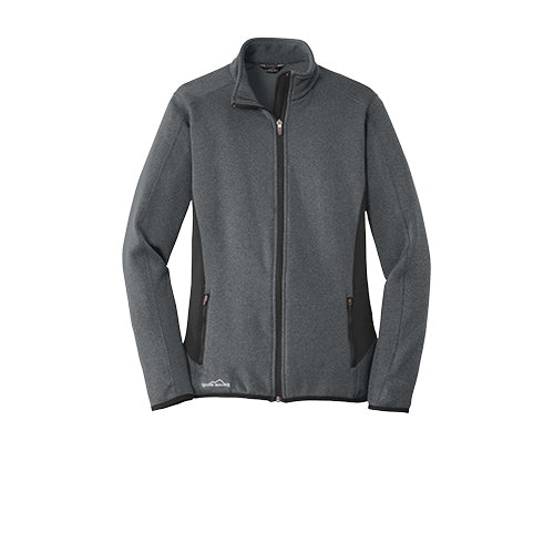 Custom Embroidered Eddie Bauer® Ladies Full-Zip Heather Stretch Fleece Jacket - EB239