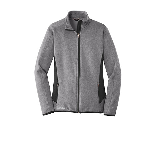 Custom Embroidered Eddie Bauer® Ladies Full-Zip Heather Stretch Fleece Jacket - EB239