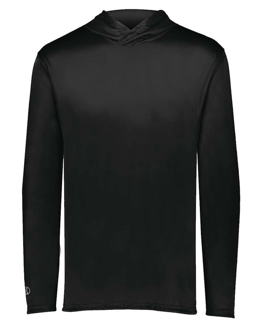 Custom Embroidered Holloway - Youth Momentum Hooded Long Sleeve T-Shirt - 222831