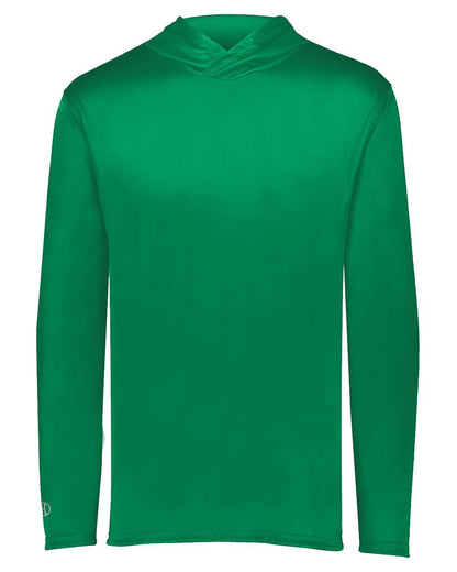 Custom Embroidered Holloway - Youth Momentum Hooded Long Sleeve T-Shirt - 222831