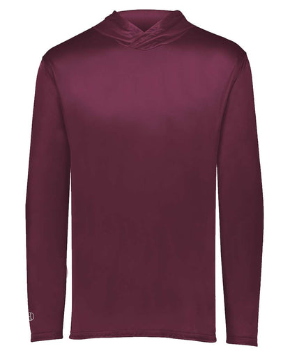 Custom Embroidered Holloway - Youth Momentum Hooded Long Sleeve T-Shirt - 222831