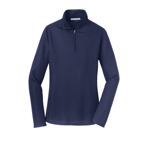 Custom Embroidered Port Authority® Ladies Pinpoint Mesh 1/2-Zip - L806